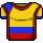 Camisa Uniforme Colômbia