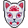 Máscara Kitsune Japonesa
