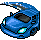 Carro Esportivo Azul
