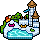 Piscina no verão