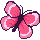 Borboleta rosa