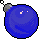 Bolinha de Natal azul escura