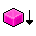 Botão Quadrado Rosa