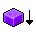 Botão Quadrado Roxo