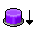 Botão Redondo Roxo