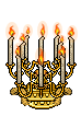 Candelabro Ornamental Dourado