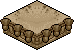 Bloco Ornamental Bege Dourado