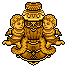 Candelabro Cupido de Ouro