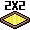 Piso Amarelo 2x2 (bronze)