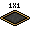 Piso do Cassino Preto 1x1