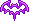 Adesivo Morcego Roxo
