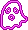 Adesivo Fantasma Rosa