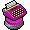 Holo-Maquina de Escrever Rosa