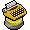 Holo-Maquina de Escrever Ouro