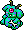 Monstro Cíclope Neon Kawaii