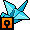 Pássaro Origami Azul