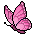 Borboleta Rosa