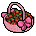 Cesta de Morangos Rosa