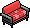 Sofá Pixelado Vermelho (não negociável)