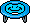 Pula-pula Smiley Azul