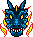 Raro Mega Dragão Azul